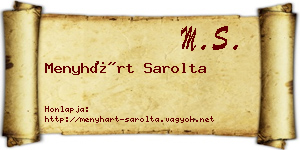 Menyhárt Sarolta névjegykártya